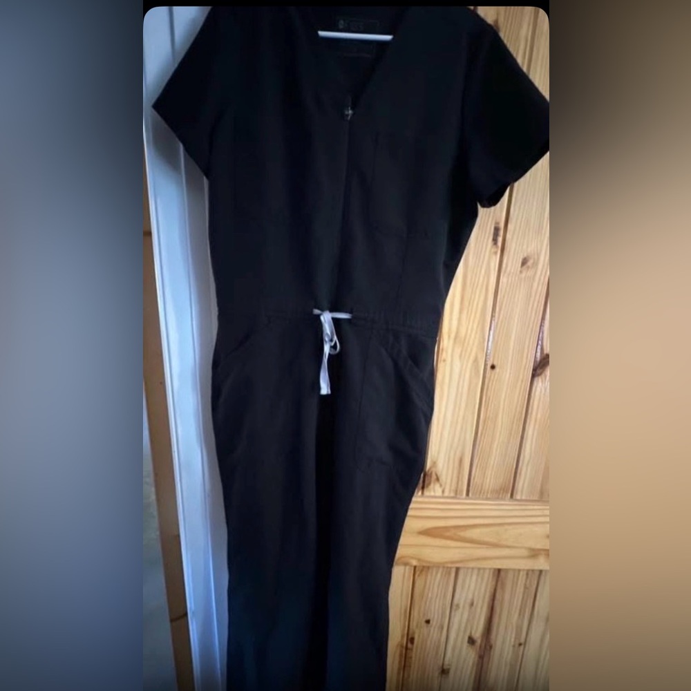 Black Women's scrub Jumpsuit